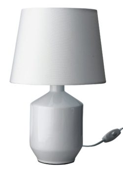 ColourMatch Ceramic Table Lamp - Super White